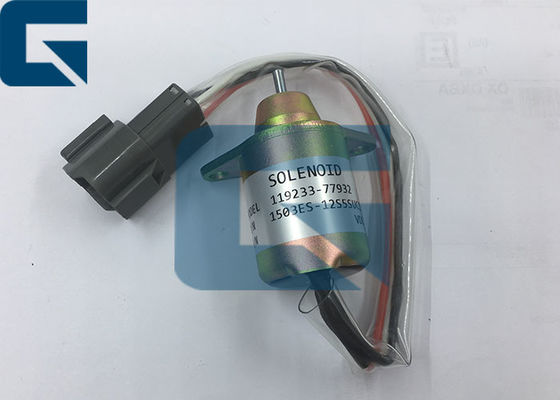 1503ES-12S5SUC12S Flameout Stop Solenoid 119233-77932 For Excavator