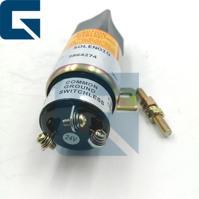 3864274 1751-2467U1B1S5A For 24V Excavator Parts Stop solenoid Valve