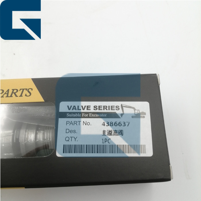 4386637 Main Relief Valve XJBN00163 For Excavator EX200-5 EX270-5 EX220-5