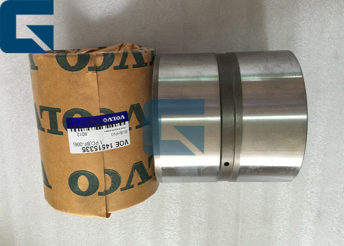 Volvo Hardened Steel Flanged Bushings Construction Machinery Parts