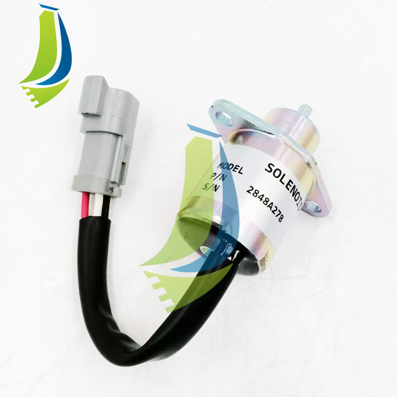 2848A278 Fuel Shut Off Solenoid Valve 12V for 246 Skid Steer