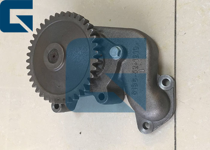 PC200-3 Excavator Parts 6D105 Diesel Engine Oil Pump 6221-53-1100 6136-52-1210