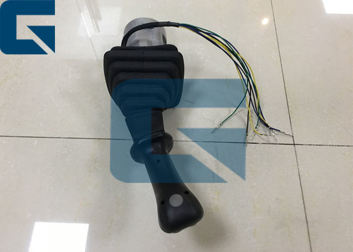 Durable Excavator Accessories Joystick / Manipulation Handle Control Assy With 4 Buttons