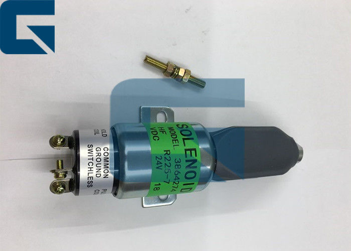 Hyundai R220-5 R225-7 Excavator Engine Parts 24V Stop Solenoid Valve 3864274