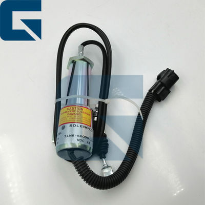 11N6-66090 11N666090 Excavator R215-9 Fuel Shut Off Solenoid Valve 24V